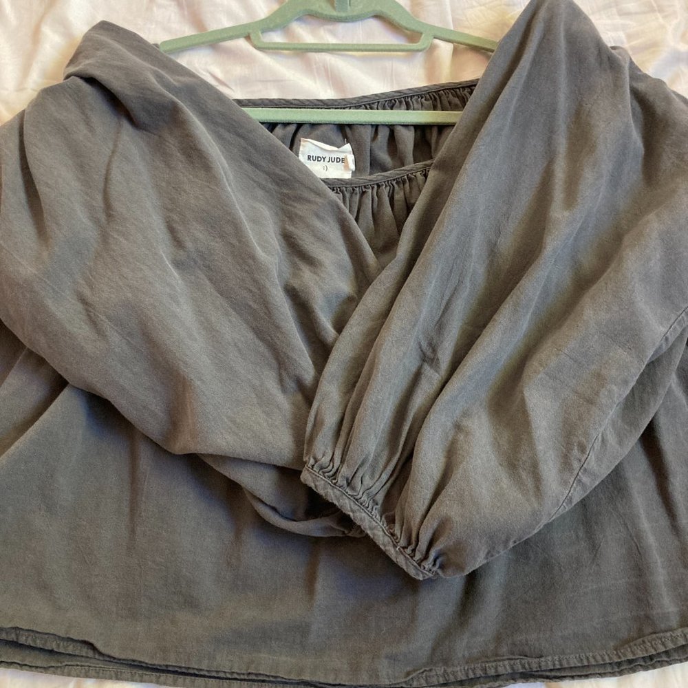 Gather Blouse in Ink Size Small - Picture 11 of 15